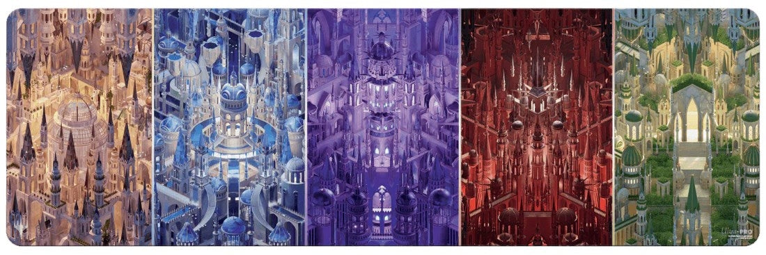 Image for Murders at Karlov Manor Impossible Lands 8ft Table Playmat for Magic: The Gathering - Playmats