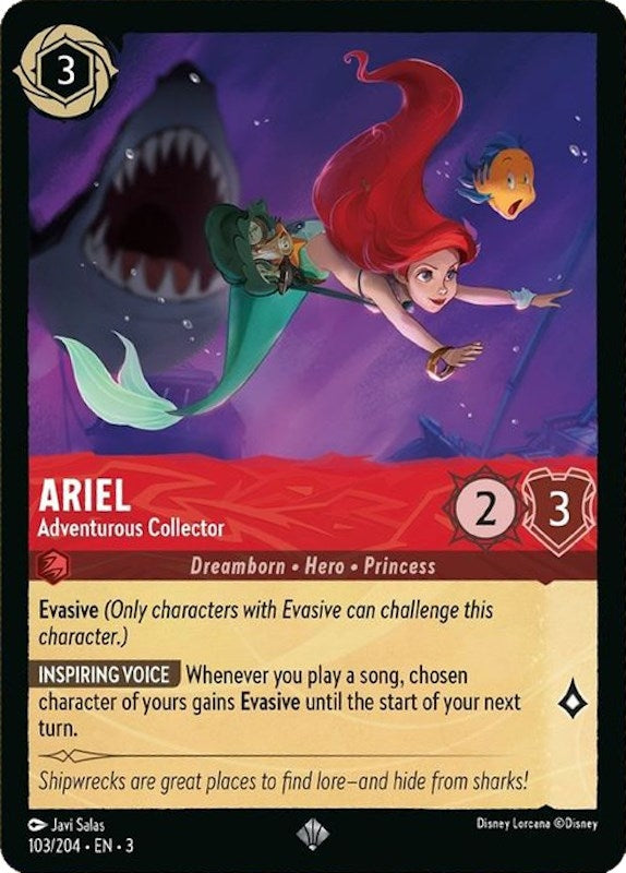 Image for Ariel - Adventurous Collector (103/204) (Into the Inklands) (3) - Disney Lorcana