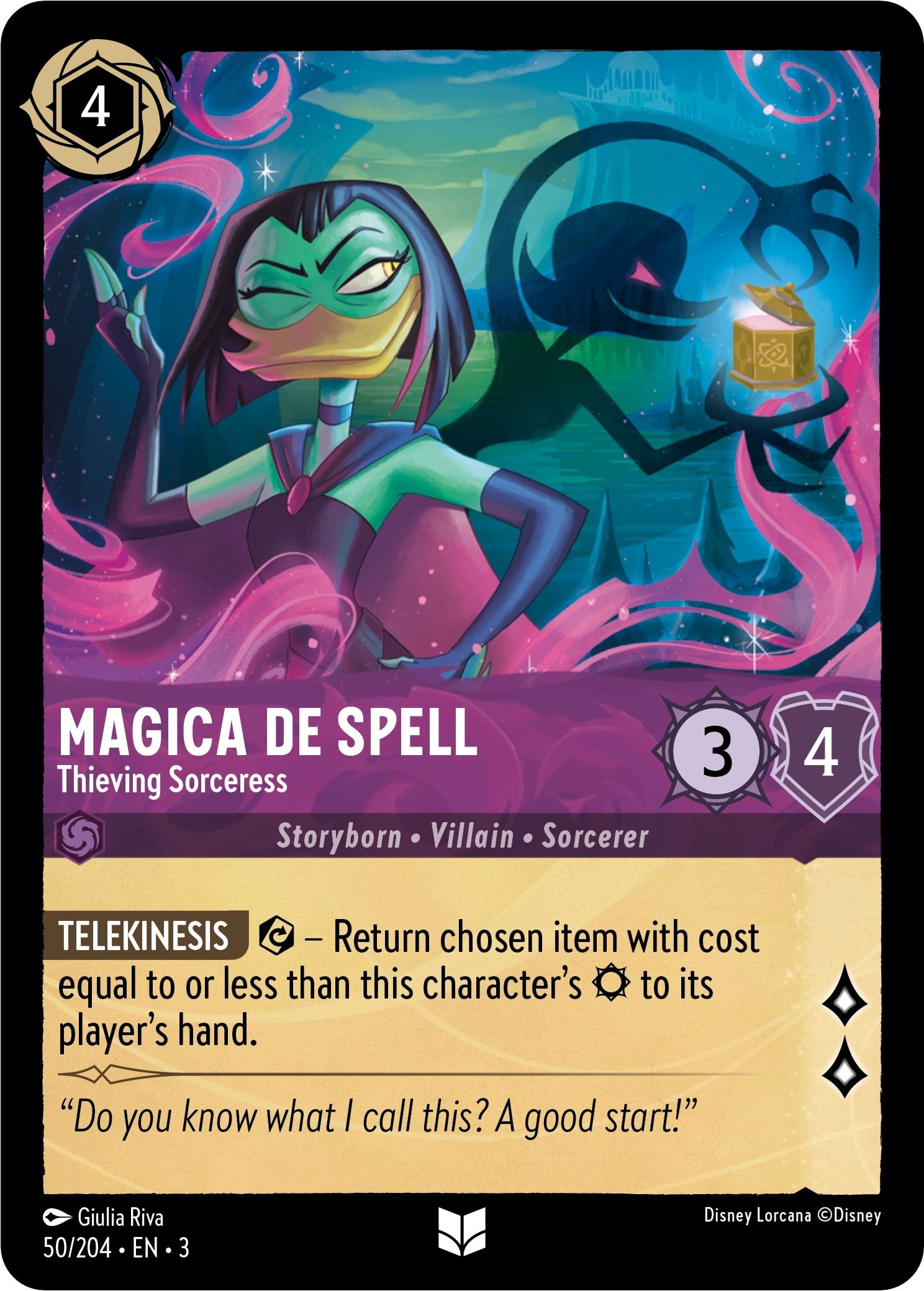 Image for Magica De Spell - Thieving Sorceress (50/204) (Into the Inklands) (3) - Disney Lorcana