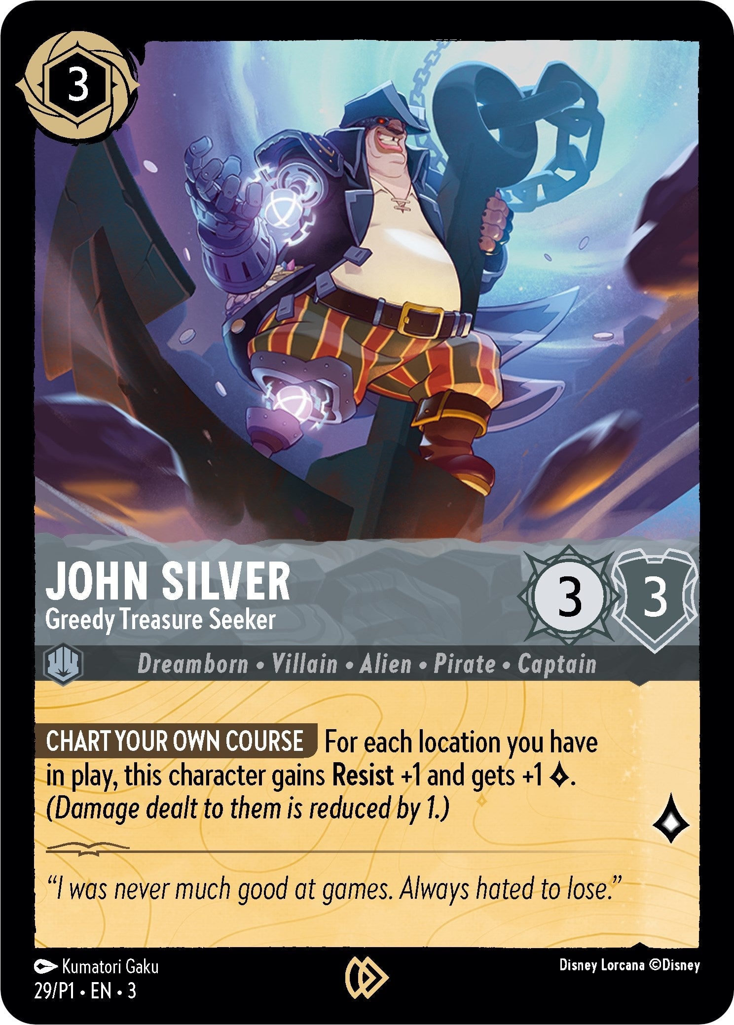 Image for John Silver - Greedy Treasure Seeker (29) (Disney Lorcana Promo Cards) (DLPC) - Disney Lorcana