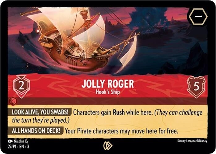 Image for Jolly Roger - Hook's Ship (27) (Disney Lorcana Promo Cards) (DLPC) - Disney Lorcana