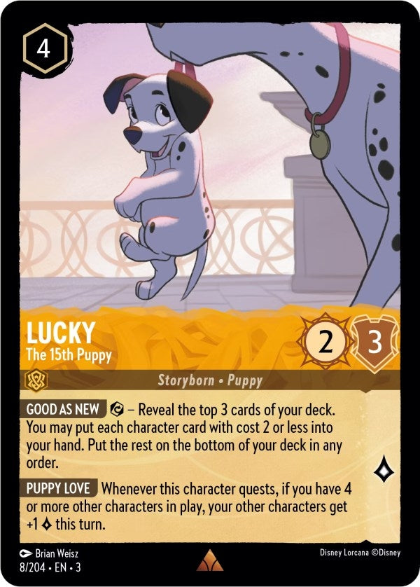 Image for Lucky - The 15th Puppy (8/204) (Into the Inklands) (3) - Disney Lorcana