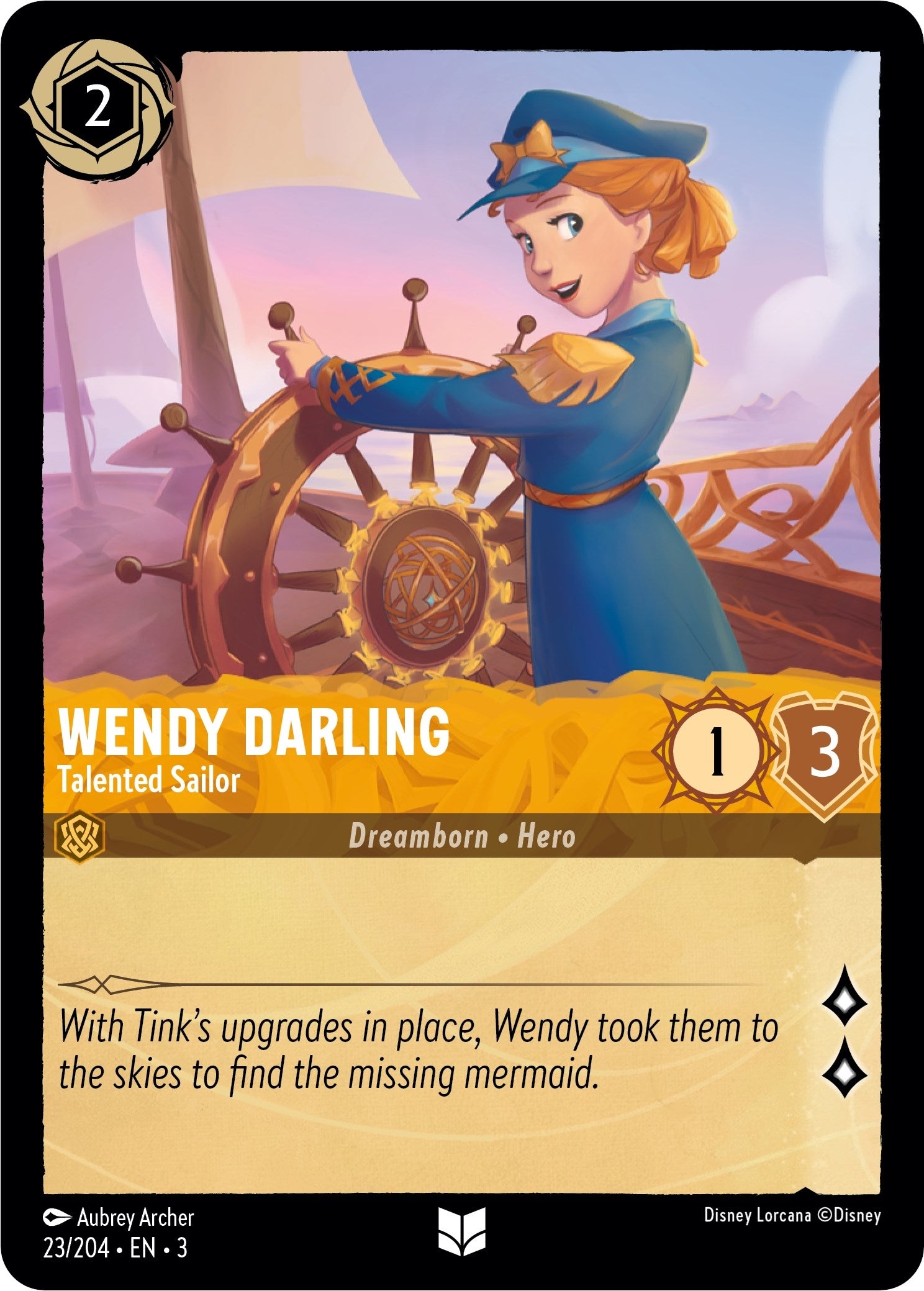 Image for Wendy Darling - Talented Sailor (23/204) (Into the Inklands) (3) - Disney Lorcana