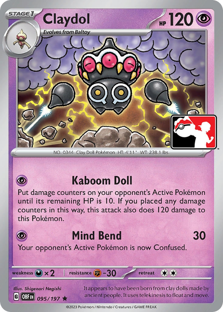 Image for Claydol (095/197) (Prize Pack Series Cards) - Pokemon
