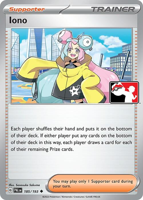 Image for Iono (185/193) (Prize Pack Series Cards) - Pokemon