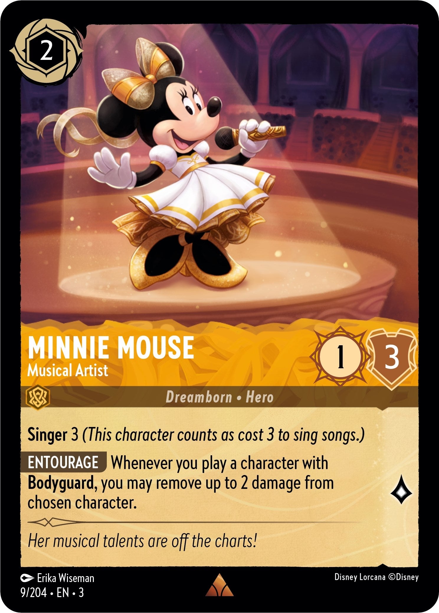 Image for Minnie Mouse - Musical Artist (9/204) (Into the Inklands) (3) - Disney Lorcana