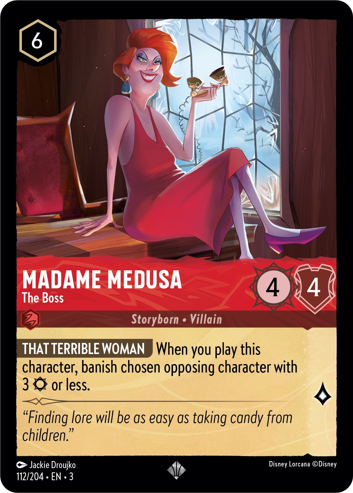 Image for Madame Medusa - The Boss (112/204) (Into the Inklands) (3) - Disney Lorcana