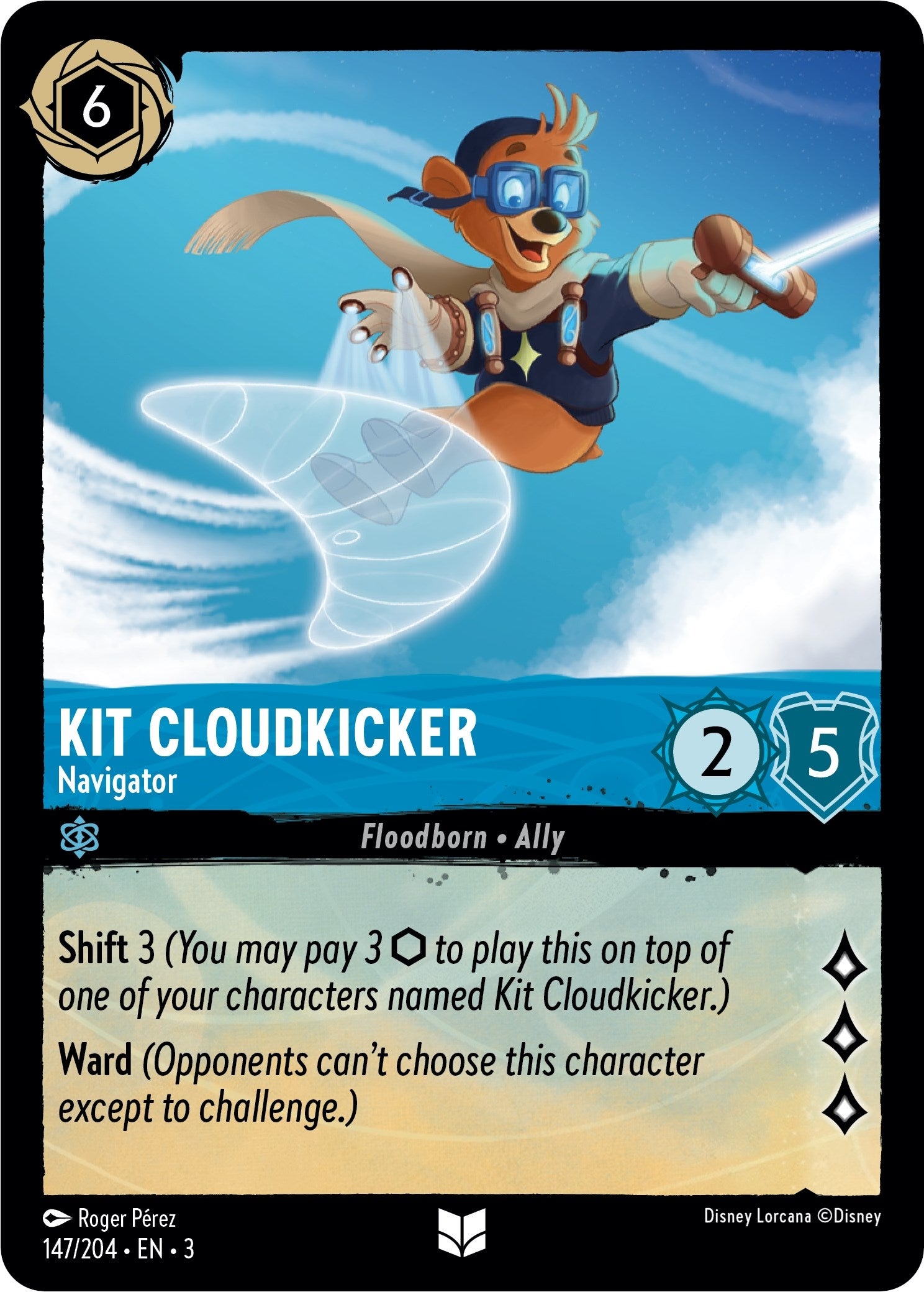 Image for Kit Cloudkicker - Navigator (147/204) (Into the Inklands) (3) - Disney Lorcana
