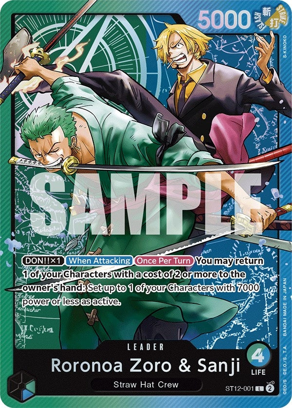 Image for Roronoa Zoro & Sanji (ST12-001) (Starter Deck 12: Zoro and Sanji) (ST-12) - One Piece Card Game
