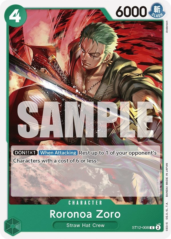 Image for Roronoa Zoro (ST12-008) (Starter Deck 12: Zoro and Sanji) (ST-12) - One Piece Card Game