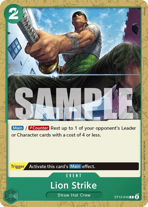 Image for Lion Strike (ST12-016) (Starter Deck 12: Zoro and Sanji) (ST-12) - One Piece Card Game