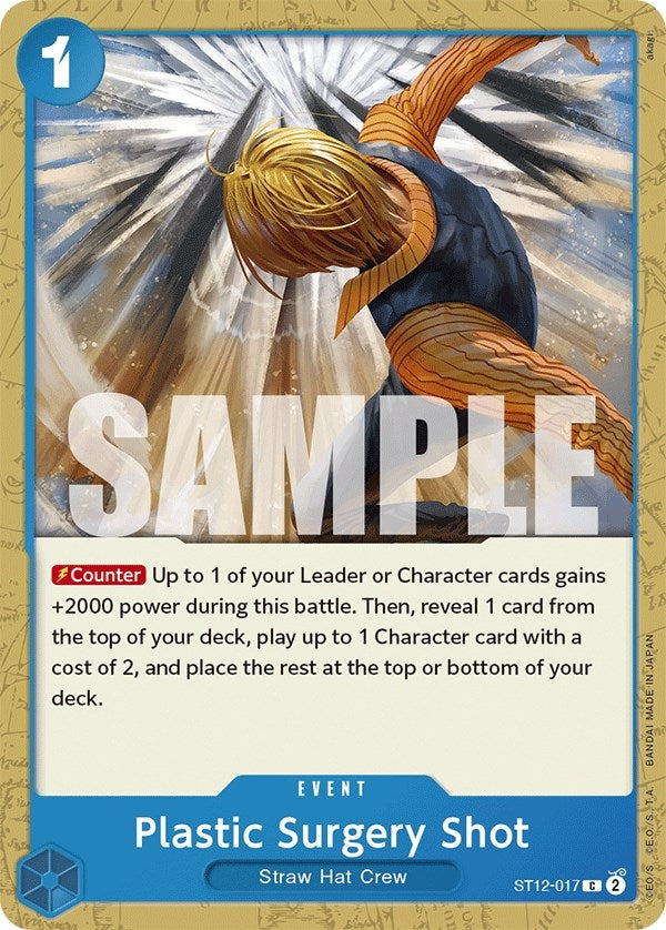 Image for Plastic Surgery Shot (ST12-017) (Starter Deck 12: Zoro and Sanji) (ST-12) - One Piece Card Game