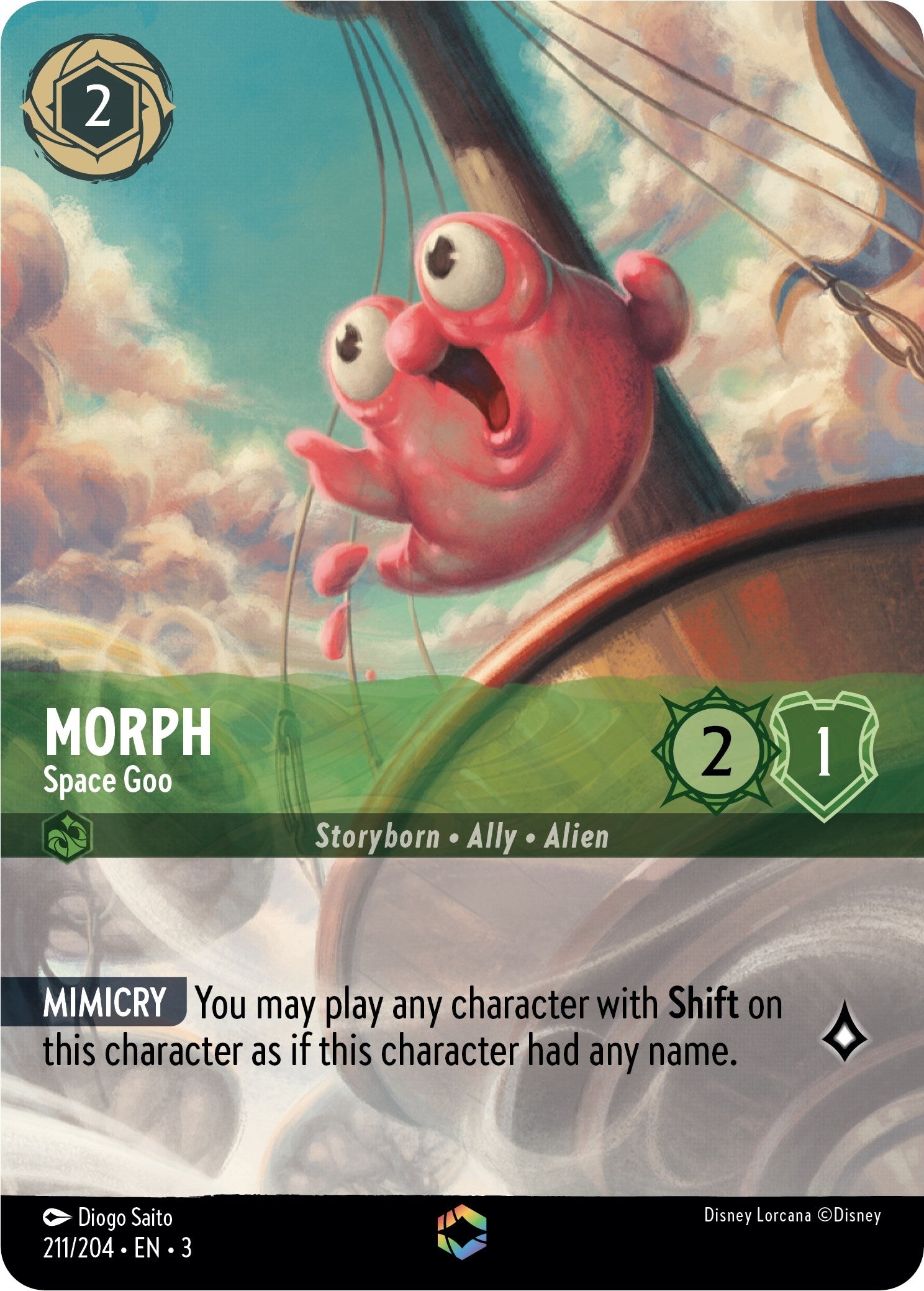 Image for Morph - Space Goo (Enchanted) (211/204) (Into the Inklands) (3) - Disney Lorcana