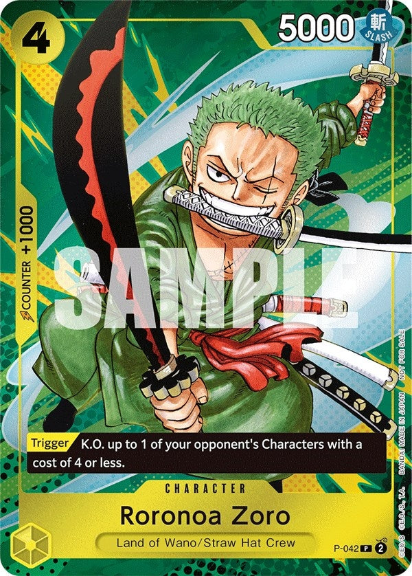 Image for Roronoa Zoro (Event Pack Vol. 3) (P-042) (One Piece Promotion Cards) (OP-PR) - One Piece Card Game