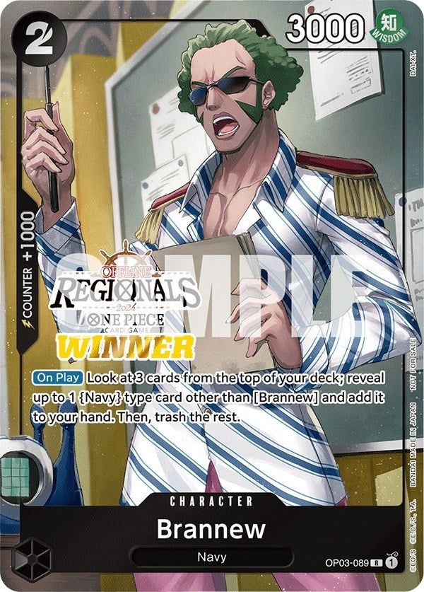 Image for Brannew (Offline Regional 2024) [Winner] (OP03-089) (One Piece Promotion Cards) (OP-PR) - One Piece Card Game