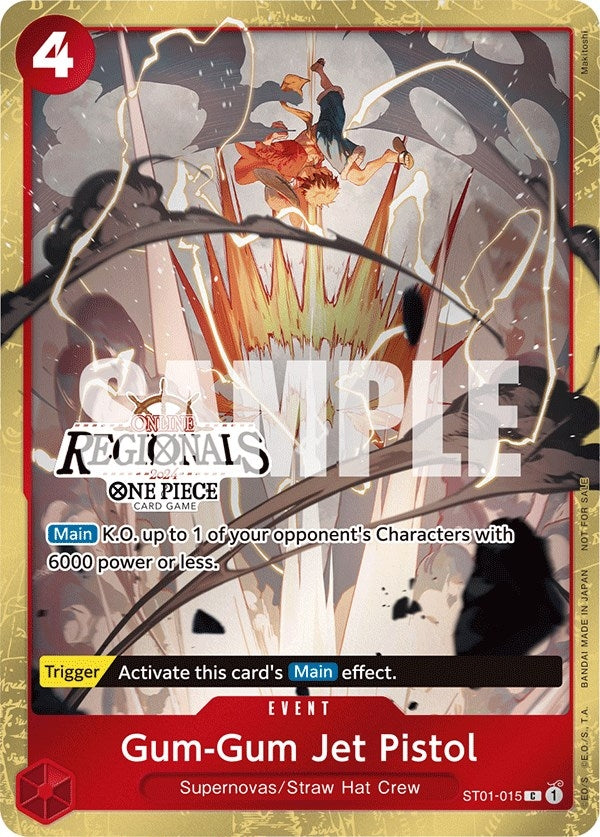 Image for Gum-Gum Jet Pistol (Online Regional 2024) [Participant] (ST01-015) (One Piece Promotion Cards) (OP-PR) - One Piece Card Game