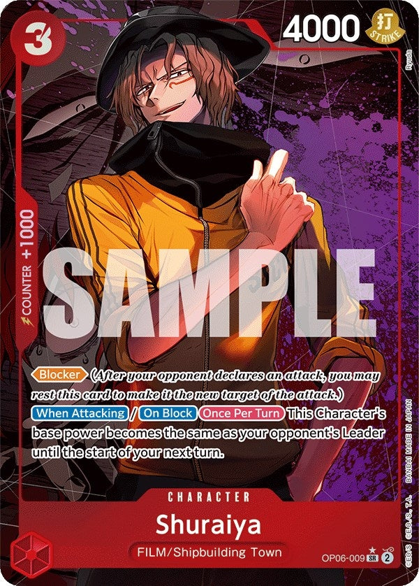 Image for Shuraiya (Alternate Art) (OP06-009) (Wings of the Captain) (OP06) - One Piece Card Game