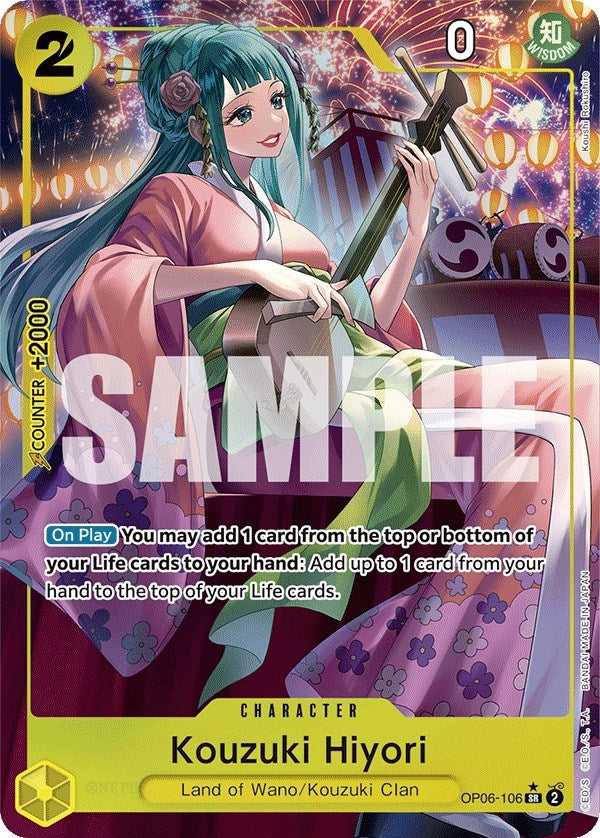 Image for Kouzuki Hiyori (Alternate Art) (OP06-106) (Wings of the Captain) (OP06) - One Piece Card Game