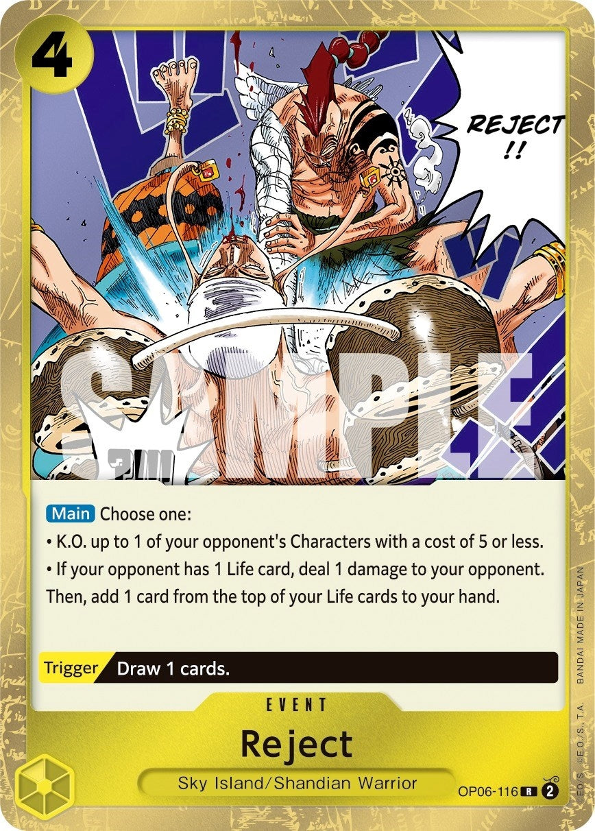Image for Reject (OP06-116) (Wings of the Captain) (OP06) - One Piece Card Game