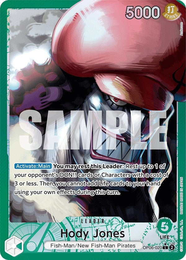 Image for Hody Jones (020) (Alternate Art) (OP06-020) (Wings of the Captain) (OP06) - One Piece Card Game