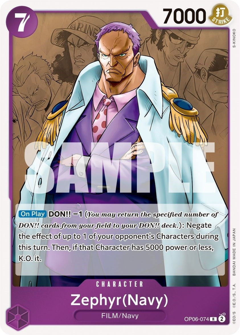 Image for Zephyr (Navy) (OP06-074) (Wings of the Captain) (OP06) - One Piece Card Game