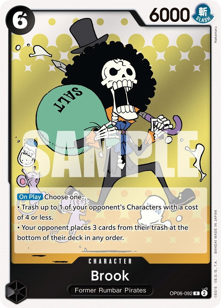Image for Brook (OP06-092) (Wings of the Captain) (OP06) - One Piece Card Game