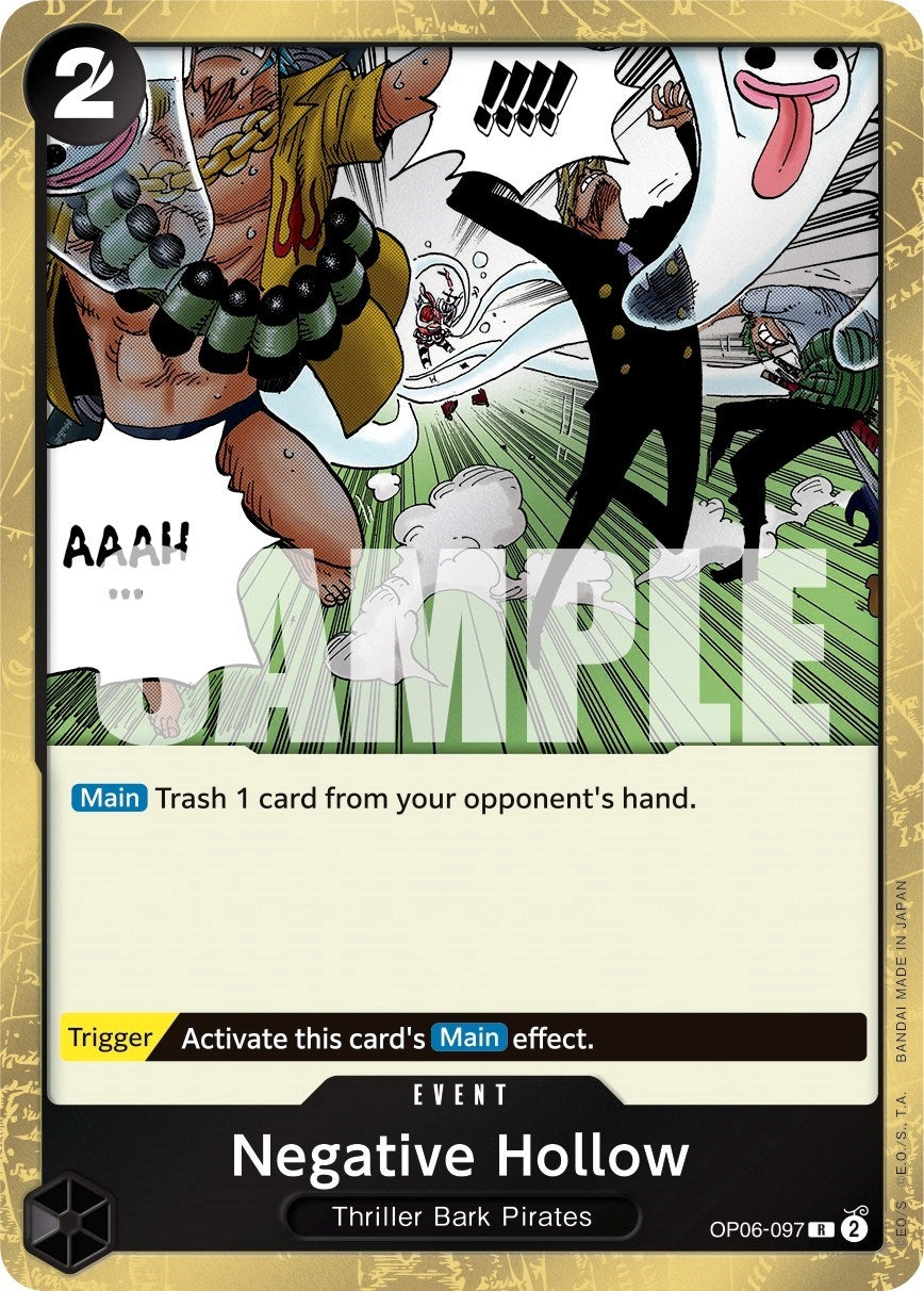 Image for Negative Hollow (OP06-097) (Wings of the Captain) (OP06) - One Piece Card Game