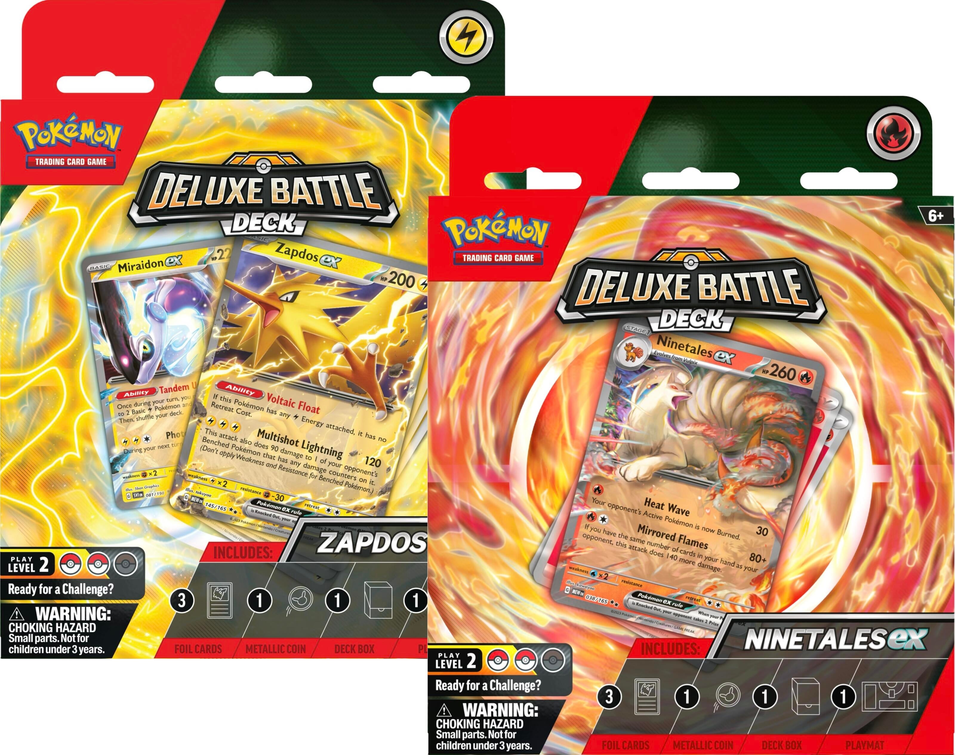 Image for Deluxe Battle Deck: Zapdos ex/Ninetales ex [Set of 2] - Pokemon