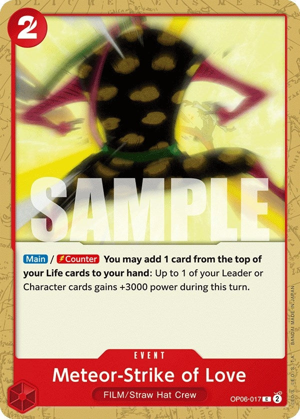 Image for Meteor-Strike of Love (OP06-017) (Wings of the Captain) (OP06) - One Piece Card Game