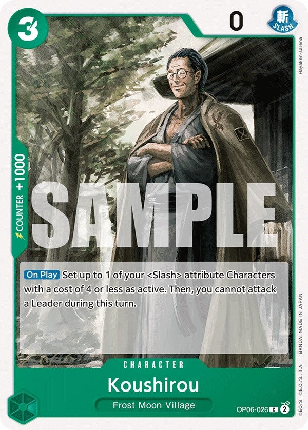 Image for Koushirou (OP06-026) (Wings of the Captain) (OP06) - One Piece Card Game