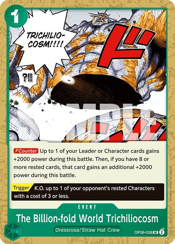 Image for The Billion-fold World Trichiliocosm (OP06-038) (Wings of the Captain) (OP06) - One Piece Card Game