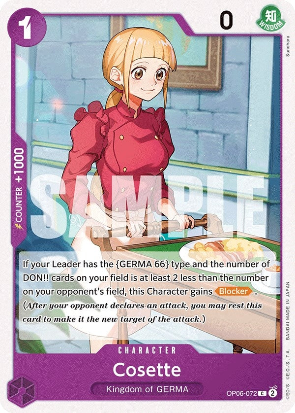 Image for Cosette (OP06-072) (Wings of the Captain) (OP06) - One Piece Card Game