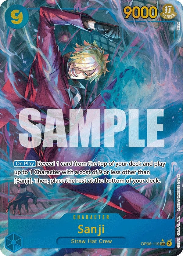 Image for Sanji (Alternate Art) (OP06-119) (Wings of the Captain) (OP06) - One Piece Card Game