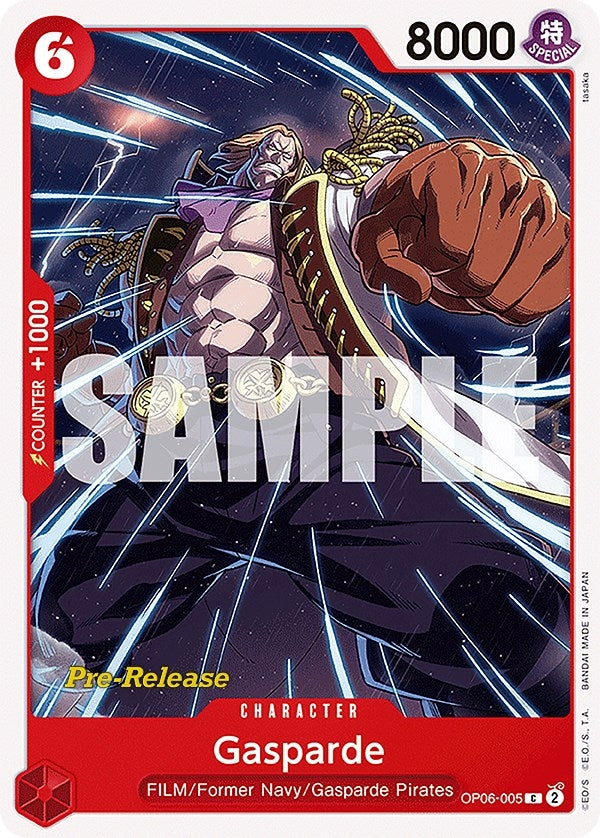 Image for Gasparde (OP06-005) (Wings of the Captain Pre-Release Cards) (OP06 PRE) - One Piece Card Game