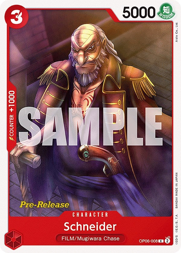 Image for Schneider (OP06-008) (Wings of the Captain Pre-Release Cards) (OP06 PRE) - One Piece Card Game