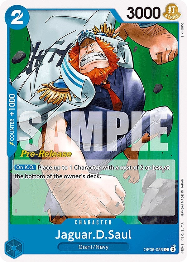 Image for Jaguar.D.Saul (OP06-053) (Wings of the Captain Pre-Release Cards) (OP06 PRE) - One Piece Card Game