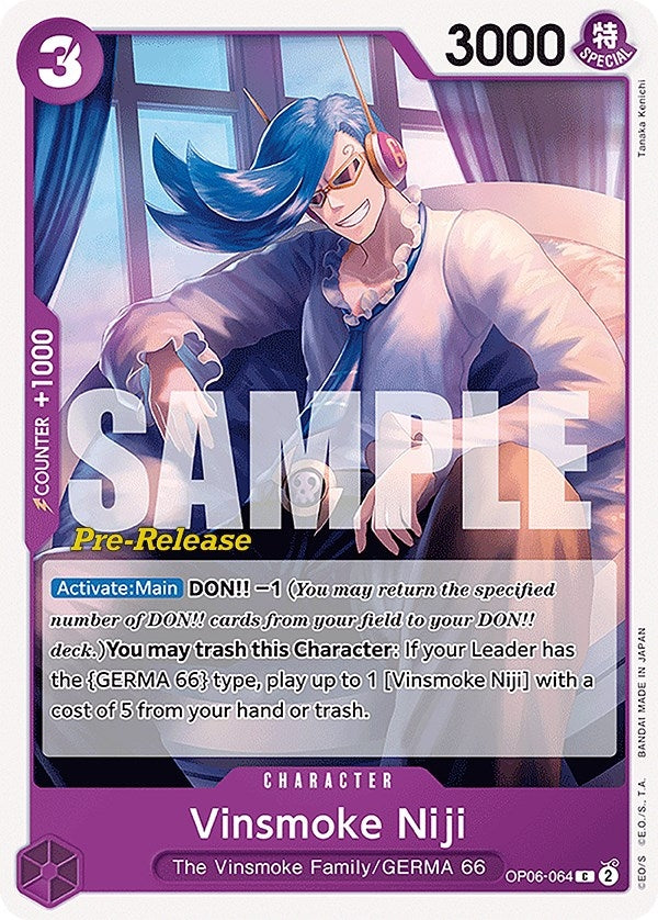 Image for Vinsmoke Niji (064) (OP06-064) (Wings of the Captain Pre-Release Cards) (OP06 PRE) - One Piece Card Game
