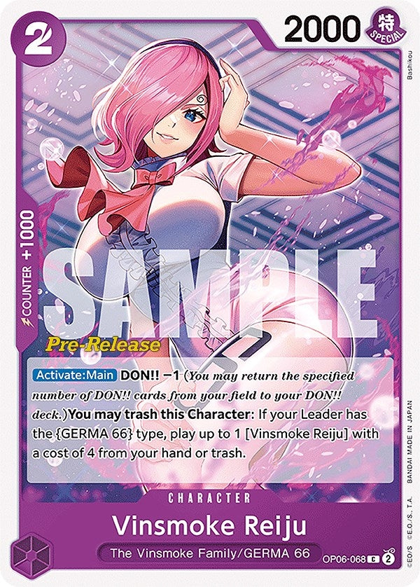 Image for Vinsmoke Reiju (068) (OP06-068) (Wings of the Captain Pre-Release Cards) (OP06 PRE) - One Piece Card Game