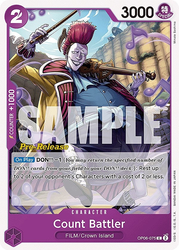 Image for Count Battler (OP06-075) (Wings of the Captain Pre-Release Cards) (OP06 PRE) - One Piece Card Game