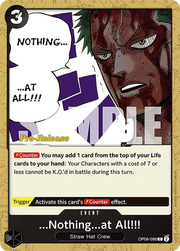 Image for ...Nothing...at All!!! (OP06-096) (Wings of the Captain Pre-Release Cards) (OP06 PRE) - One Piece Card Game