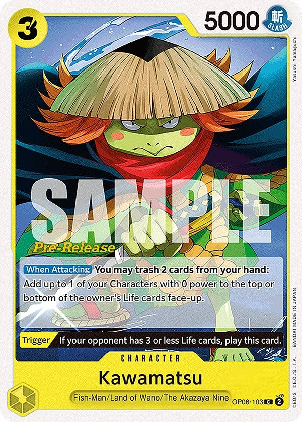 Image for Kawamatsu (OP06-103) (Wings of the Captain Pre-Release Cards) (OP06 PRE) - One Piece Card Game