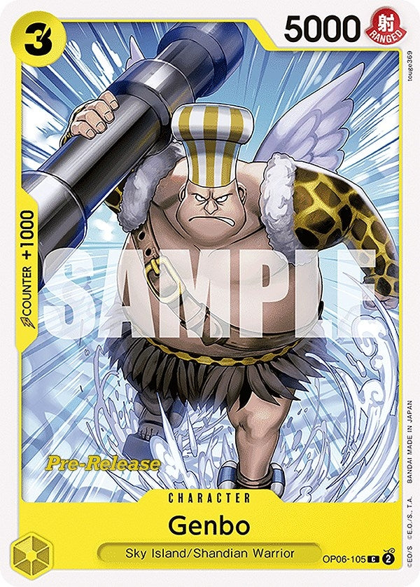 Image for Genbo (OP06-105) (Wings of the Captain Pre-Release Cards) (OP06 PRE) - One Piece Card Game
