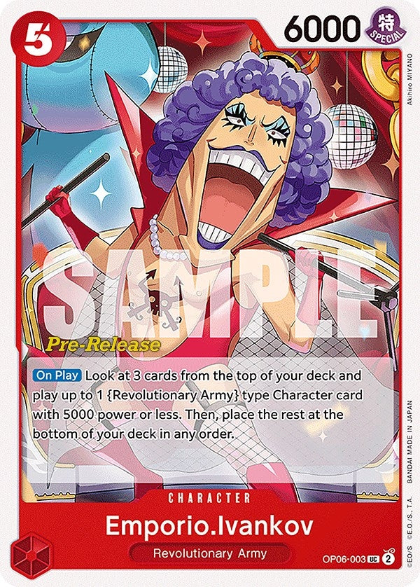 Image for Emporio.Ivankov (OP06-003) (Wings of the Captain Pre-Release Cards) (OP06 PRE) - One Piece Card Game