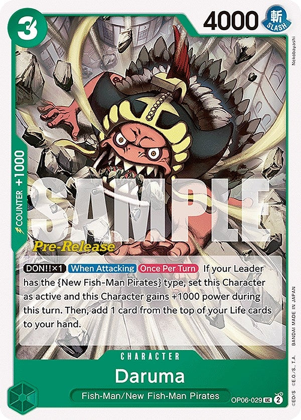 Image for Daruma (OP06-029) (Wings of the Captain Pre-Release Cards) (OP06 PRE) - One Piece Card Game