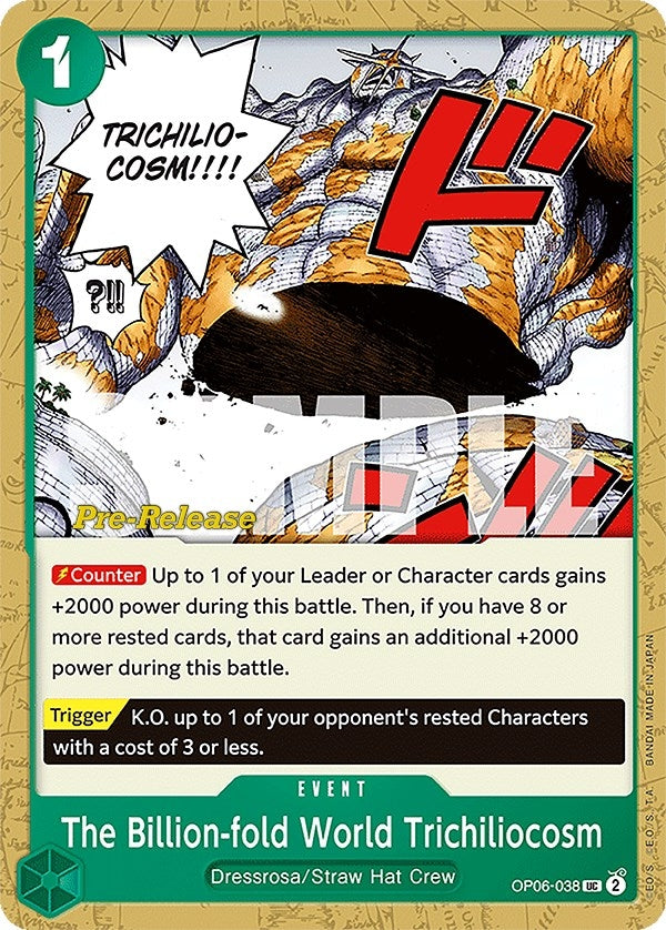 Image for The Billion-fold World Trichiliocosm (OP06-038) (Wings of the Captain Pre-Release Cards) (OP06 PRE) - One Piece Card Game