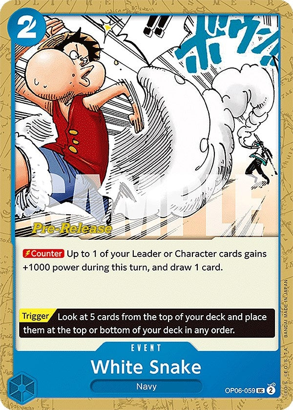 Image for White Snake (OP06-059) (Wings of the Captain Pre-Release Cards) (OP06 PRE) - One Piece Card Game