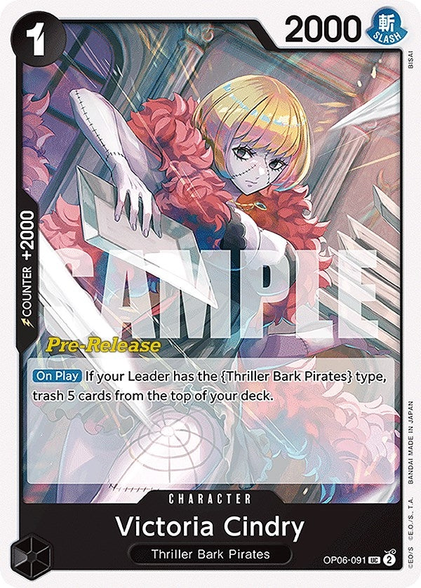 Image for Victoria Cindry (OP06-091) (Wings of the Captain Pre-Release Cards) (OP06 PRE) - One Piece Card Game