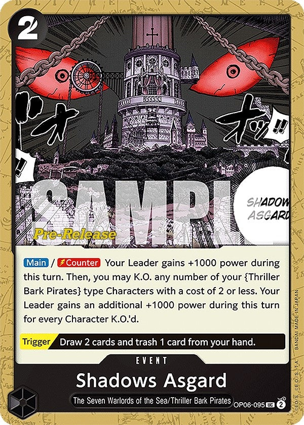 Image for Shadows Asgard (OP06-095) (Wings of the Captain Pre-Release Cards) (OP06 PRE) - One Piece Card Game