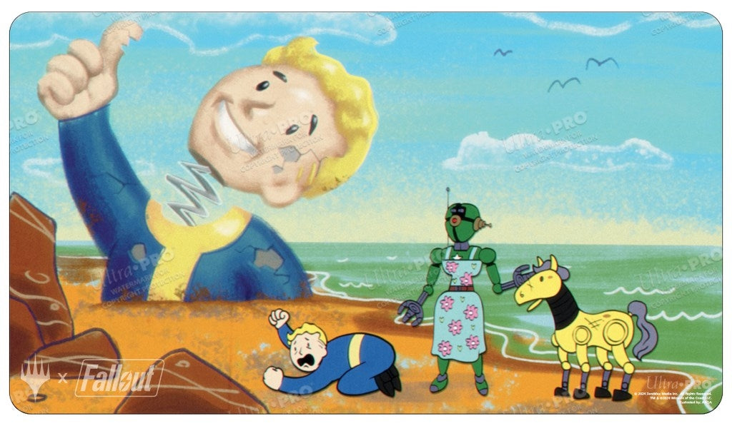 Image for Fallout Ravages of War Standard Gaming Playmat for Magic: The Gathering - Playmats