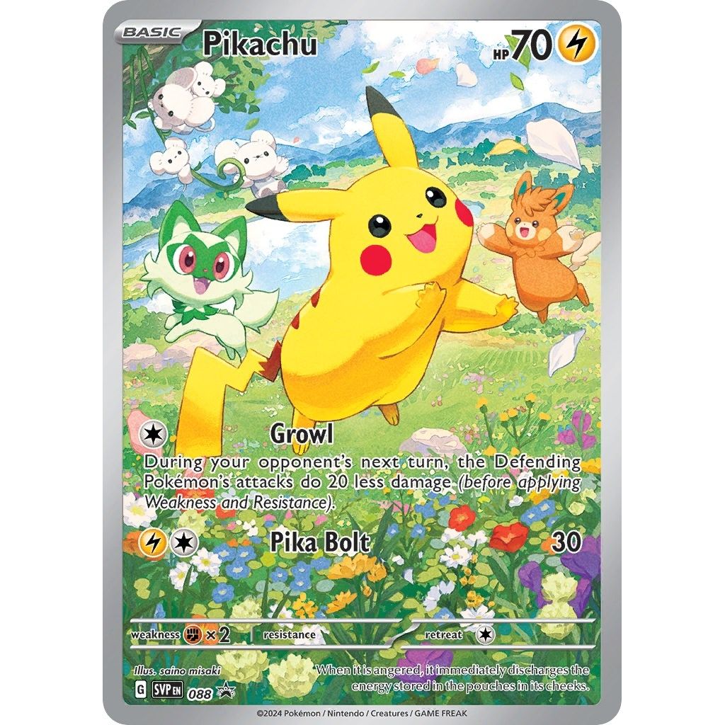 Pikachu - 088 (088) (SV: Scarlet & Violet Promo Cards) - PokeBox USA